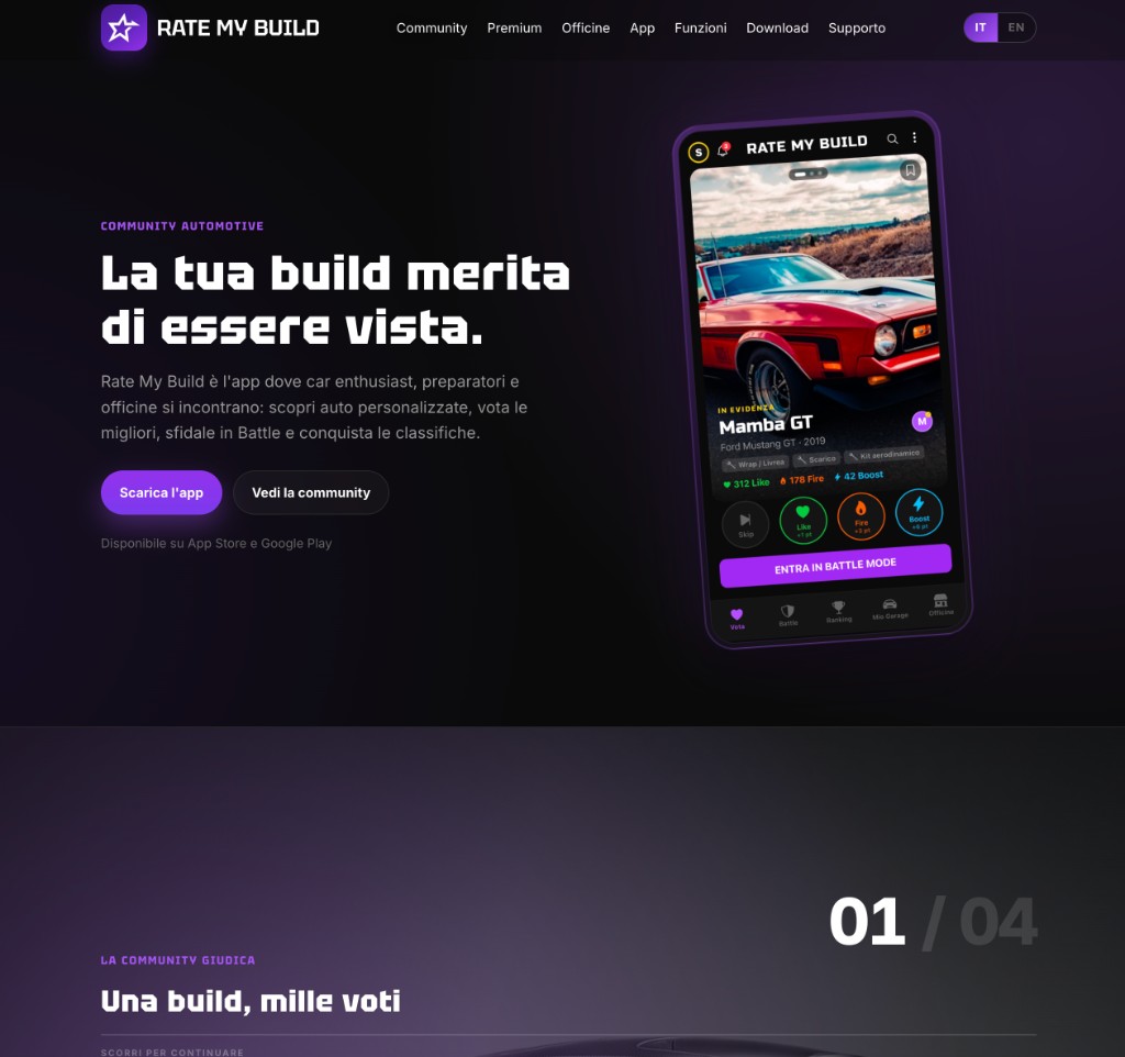 Rate My Build website preview